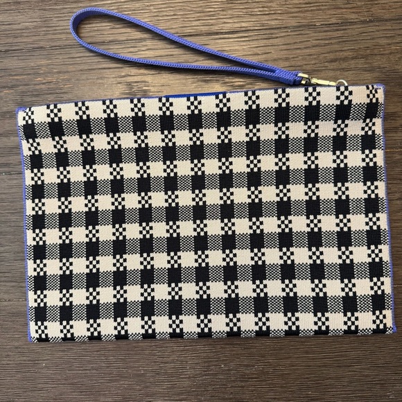 Rothy's Black and White Checkered Wristlet - Picture 1 of 2